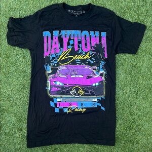 Bioworld Black Daytona Beach Racing Tee